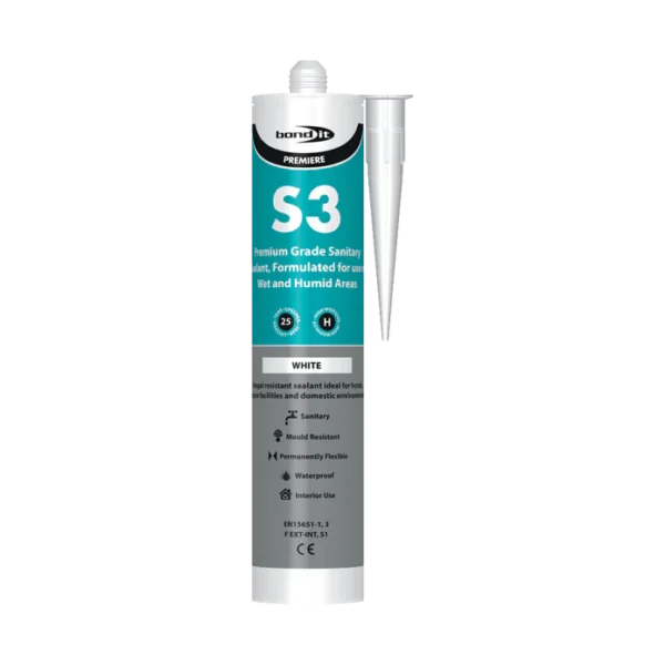 S3 Sanitary Acetoxy Silicone Sealant With Fungicide