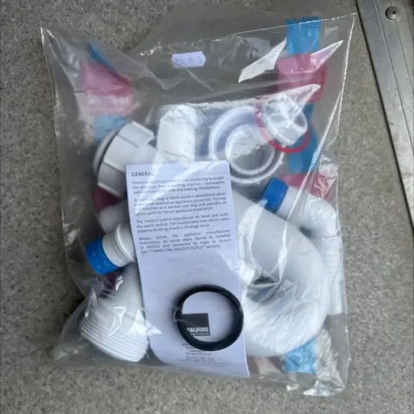 McAlpine 1.5" Washing Machine Trap with 2 Inlet Connections - Image 2