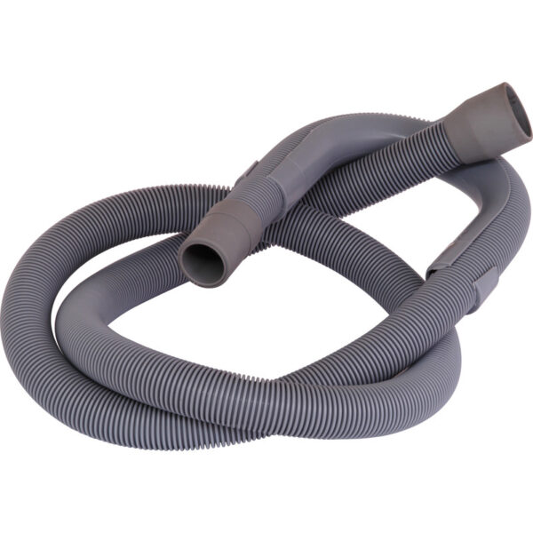 Corrugated Grey Plastic Outlet Hose - 2.5m