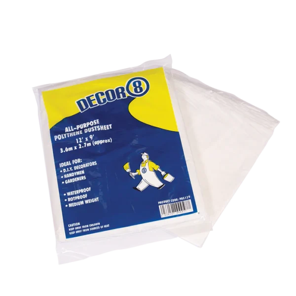 All Purpose Polythene Dust Sheets 3.6 x 2.7 m