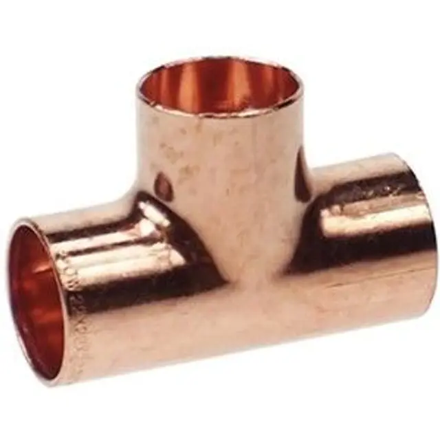 Copper E/F Equal Tee 15 mm