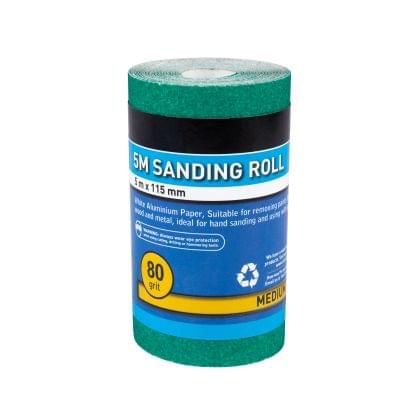 5mtr 115mm Sanding Roll 80 Grit